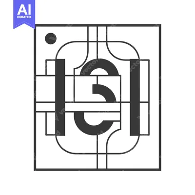 Aset premium populer: Abstract Geometric Design with a Circle and a Dot