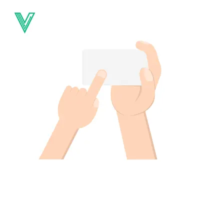 Hand Holding Blank Card for Information