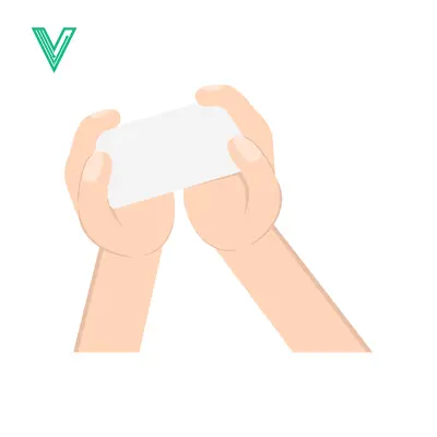 Hands Holding a Blank Card