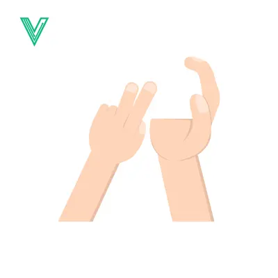 Two hands demonstrating a small gap between fingers