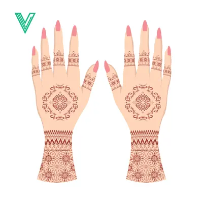 Intricate Henna Designs on Hands for Celebrations