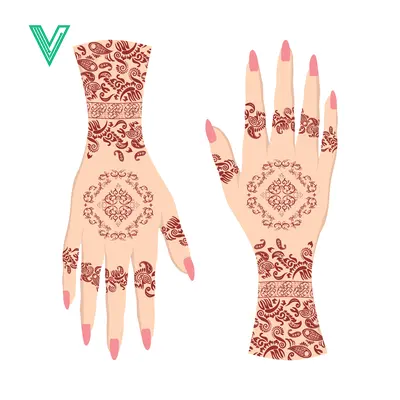 Traditional Henna Tattoo Designs on Hands