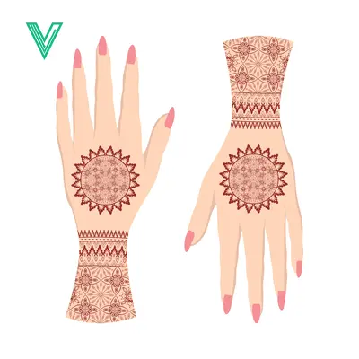 Traditional Henna Tattoo Designs on Hands