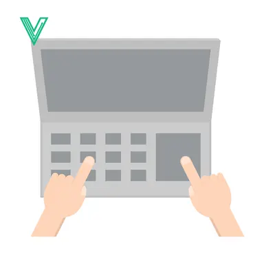 Hands Typing on Laptop Keyboard and Touchpad