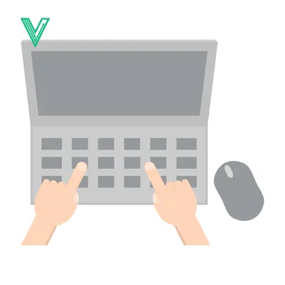 Hands Typing on Laptop Keyboard with Computer Mouse Nearby