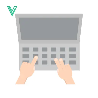 Typing on a Laptop Keyboard with Two Hands