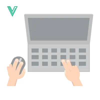 Hands using laptop and computer mouse for work or study