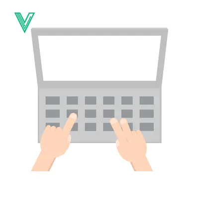 Hands Typing on a Laptop Keyboard