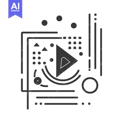 Popular premium asset: Abstract Geometric Design with a Play Button Icon