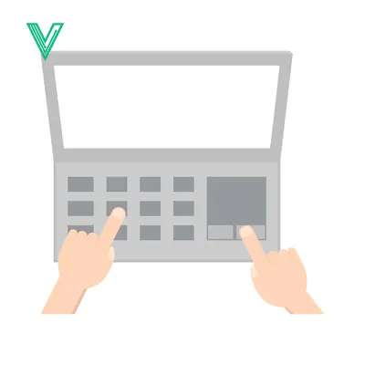 Hands Typing on Laptop Keyboard and Using Touchpad