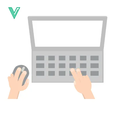 Hands using a laptop and mouse for computer work