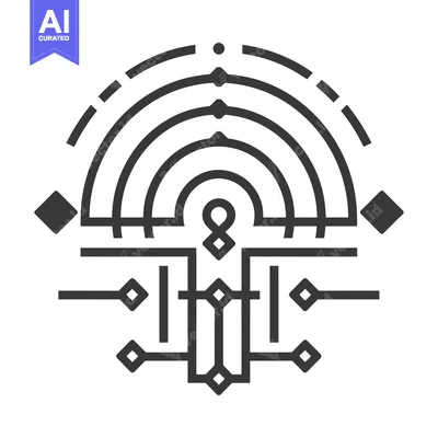 Aset premium populer: Abstract Geometric Design with Arcs and Diamonds