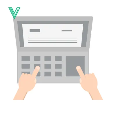 Hands Typing on a Scanner Keyboard with Document