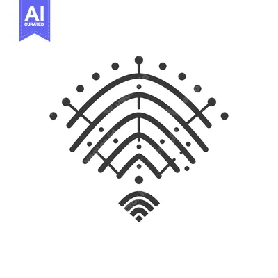 Premium design asset: Abstract Geometric Design with Arcs, Dots, and Lines
