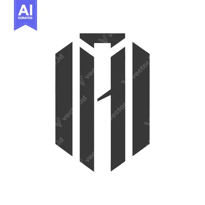 Aset desain premium: Abstract Geometric Design with a Single Vertical Line