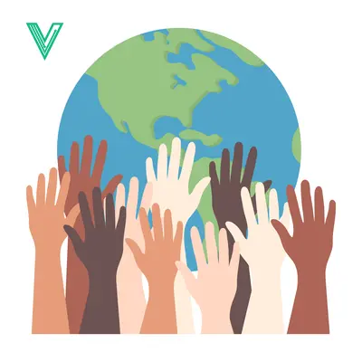 Diverse Hands Reaching Up Towards Planet Earth Symbolizing Unity and Global Cooperation