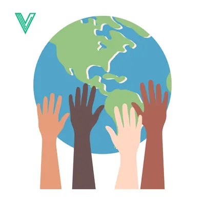 Diverse Hands Reaching Towards Planet Earth Symbolizing Unity and Global Connection