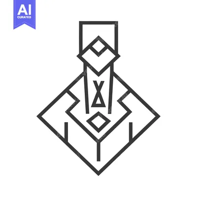 Aset premium populer: Abstract Geometric Design with a Square and Triangles