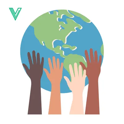 Diverse Hands Reaching for Planet Earth Symbolizing Unity and Global Connection