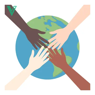 Diverse Hands Reaching Together Around the Globe Symbolizing Unity