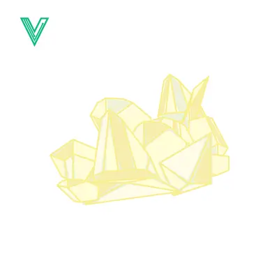 Abstract Geometric Crystal Formation Illustration
