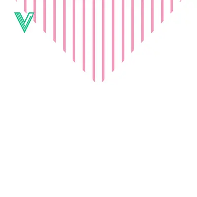 Abstract Pink and White Vertical Stripes Forming a Heart Shape