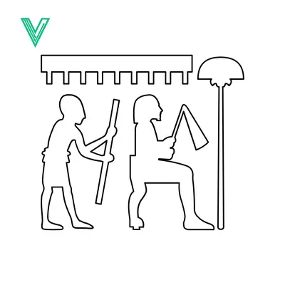 Ancient Egyptian Hieroglyphic Depiction of Figures and Symbols