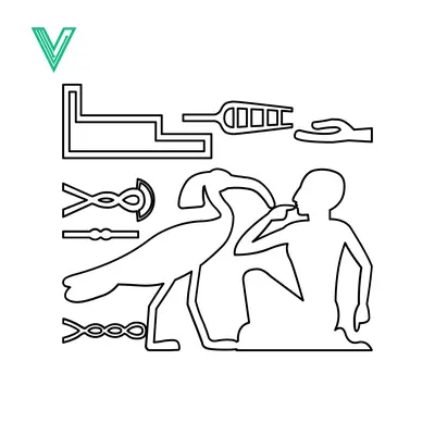 Ancient Egyptian Hieroglyphs Depicting a Bird and Human Figure