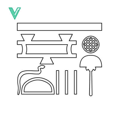 Vector Illustration of Various Objects and Symbols