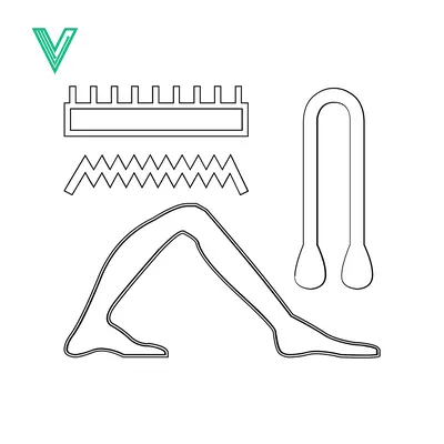 Abstract Line Art Elements for Design Projects