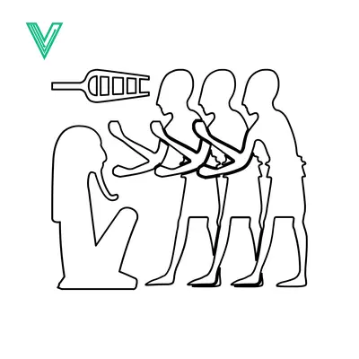 Ancient Egyptian Hieroglyph Depicting Ritual or Ceremony