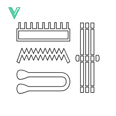 Set of Line Art Icons for Crafting and Sewing Tools