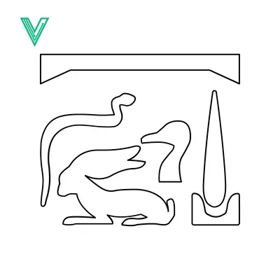 Vector Outline Shapes of Animals and Objects for Design