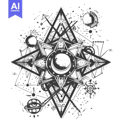 Abstract Geometric Design with Celestial Elements