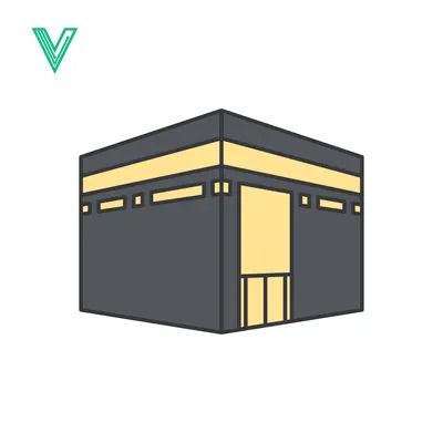 Kaaba Islamic Holy Site Illustration