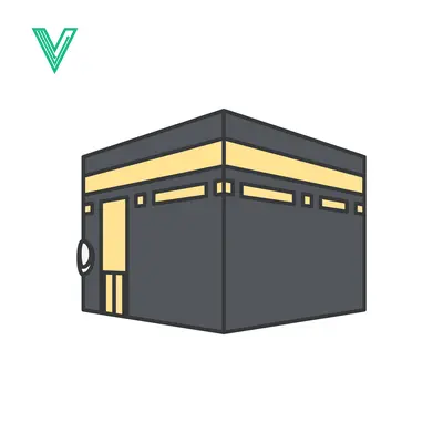 Kaaba Islamic Holy Site Illustration