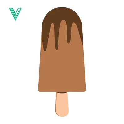 Chocolate Ice Cream Bar on a Stick