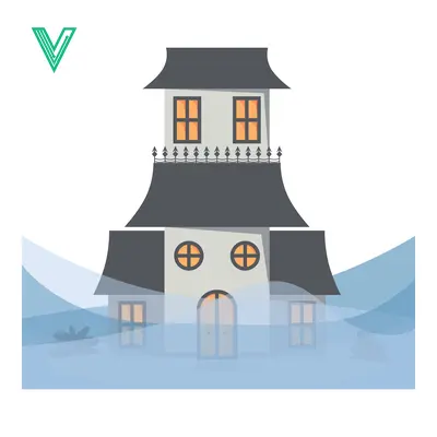 Haunted House Flooded with Mysterious Blue Water