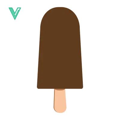 Chocolate Covered Ice Cream Bar on a Stick