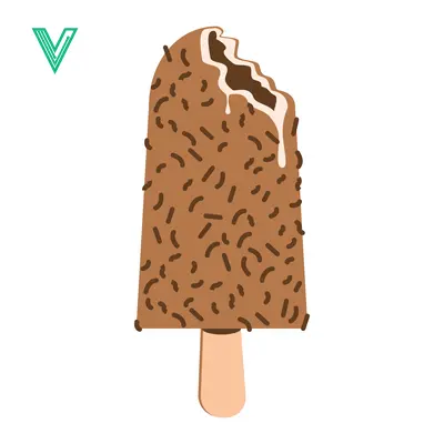Delicious Chocolate Ice Cream Bar with Sprinkles and Drizzle
