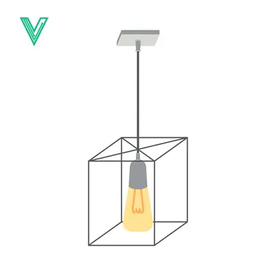 Modern Geometric Pendant Light Fixture with Edison Bulb