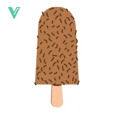 Chocolate Ice Cream Bar with Sprinkles