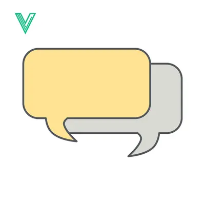 Two Speech Bubbles Chatting Communication Icon