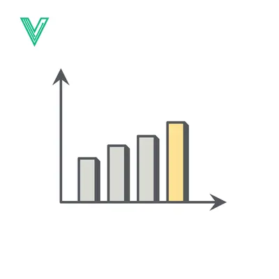 Bar Chart Showing Upward Trend and Growth