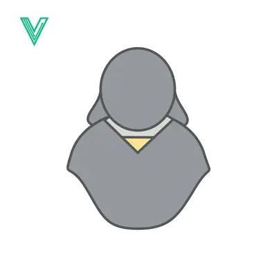Minimalist Icon of a Person in a Robe