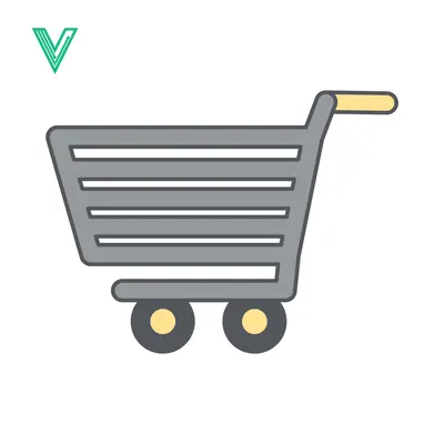 Simple Shopping Cart Icon Vector Illustration