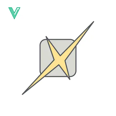 Abstract Starburst Symbol Over Square Icon