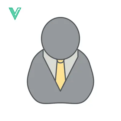 Minimalist Icon of a Businessman in a Suit and Tie