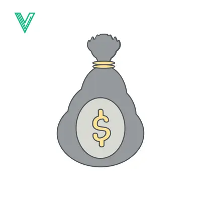 Money Bag Icon with Dollar Sign