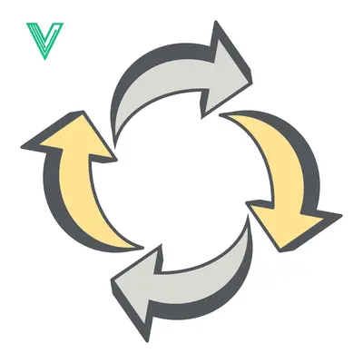 Circular Arrows Flow Cycle Process